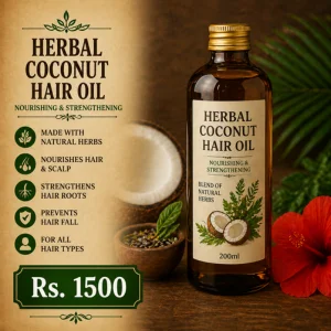 Herbal Coconut Hair Oil - Nourishing & Strengthening